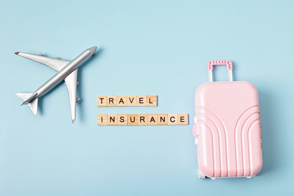 Safe travel, protection tourism insurance concept.